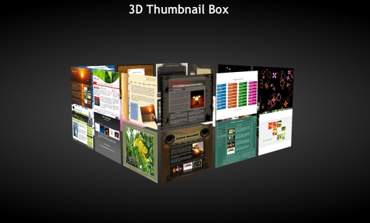3D XML Flash Thumbnail Box
