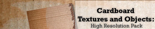 Cardboard Textures and Objects: High Resolution Pack