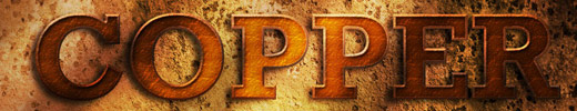 How to Create a Copper Photoshop Text Effect