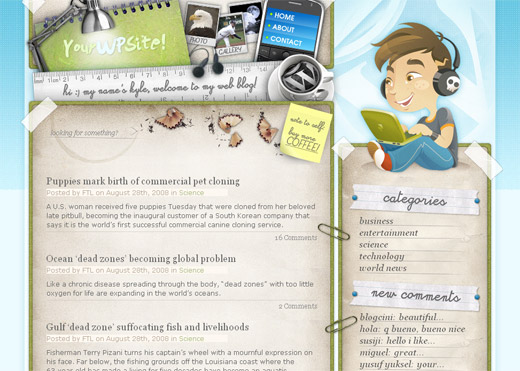 Deskspace - Free WordPress Theme