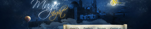 Create a Magic Night Themed Web Design from Scratch in Photoshop