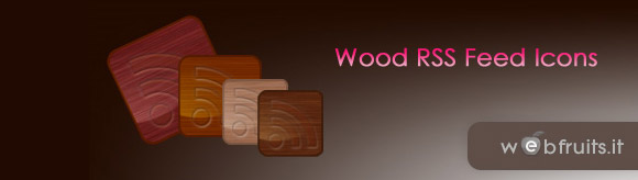Wood RSS Icons