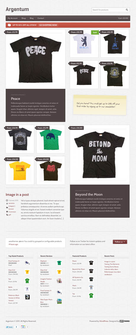 Argentum WordPress Theme