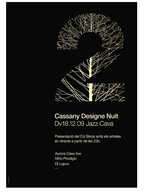 black and white and numbers deisgn