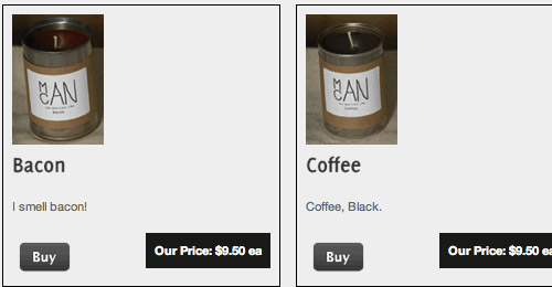 man cans packaging with cans and brown paper