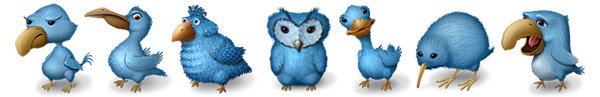 Ugly Birds - Free Twitter Icons