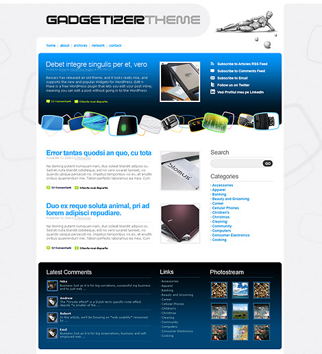 Gadgetizer - Free WordPress Theme