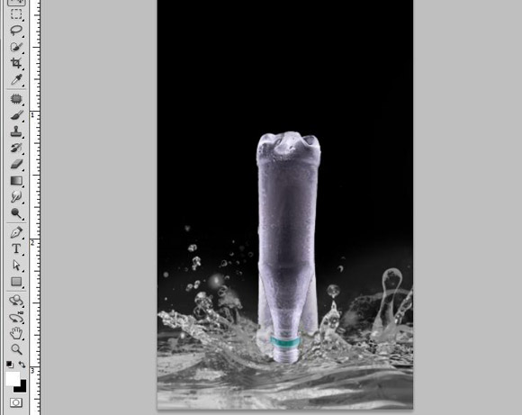 Bottle Ad Photoshop Tutorial - Step 11