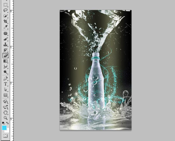 Bottle Ad Photoshop Tutorial - Step 18