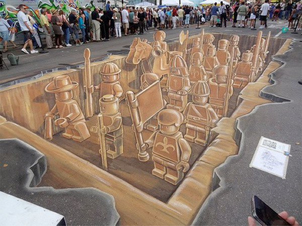 lego terracotta army street art