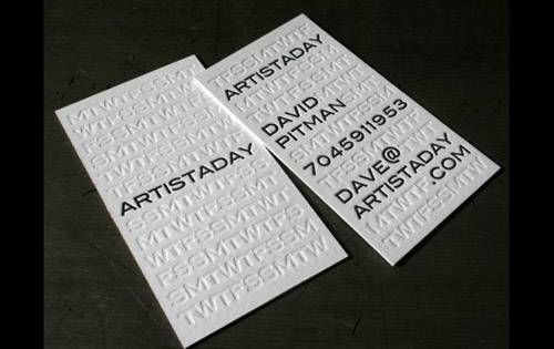 artistaday business card