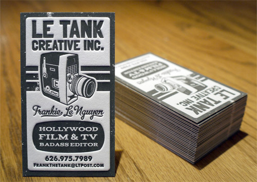 Le Tank Business Cards