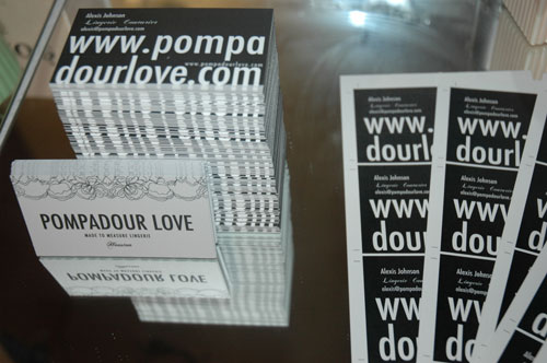 pompadour love business card