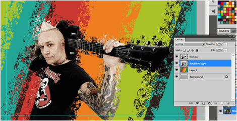 Rock Music Flyer Photoshop Tutorial - Step 16 Rock Music Flyer Photoshop Tutorial - Step 16