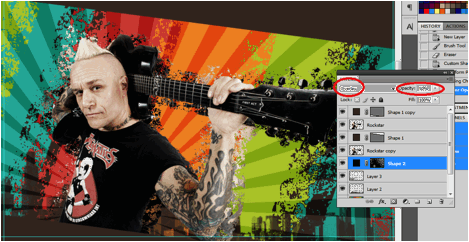 Rock Music Flyer Photoshop Tutorial - Step 21 Rock Music Flyer Photoshop Tutorial - Step 21