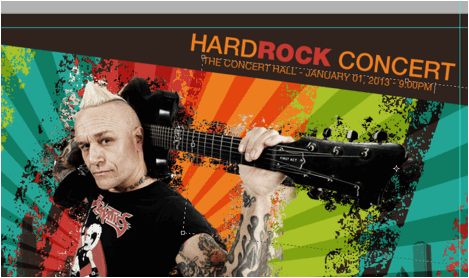 Rock Music Flyer Photoshop Tutorial - Step 22 Rock Music Flyer Photoshop Tutorial - Step 22