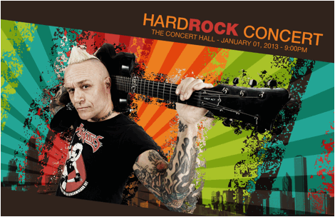 Rock Music Flyer Photoshop Tutorial - Step 23 Rock Music Flyer Photoshop Tutorial - Step 23