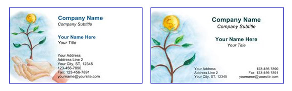 Business card template