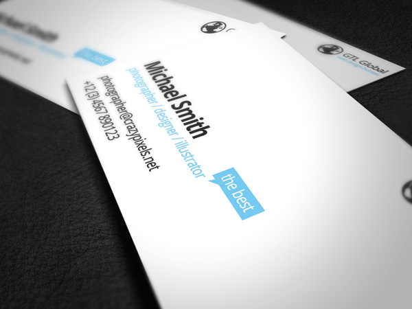 Business Card Giveaway Example 1