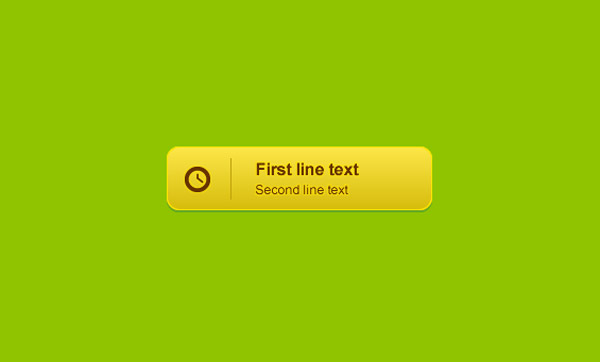Yellow rounded button