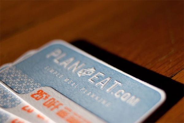 Plan to eat business card