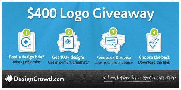 CrazyLeaf Design and DesignCrowd giveaway