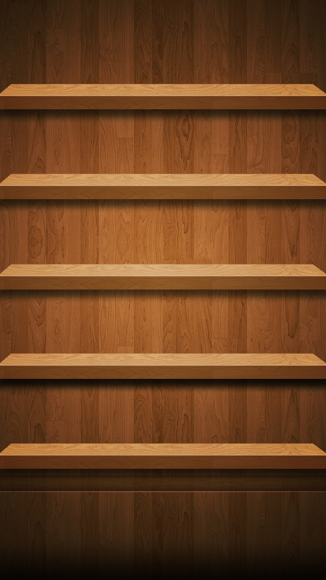 iPhone 5 Shelves Wallpaper