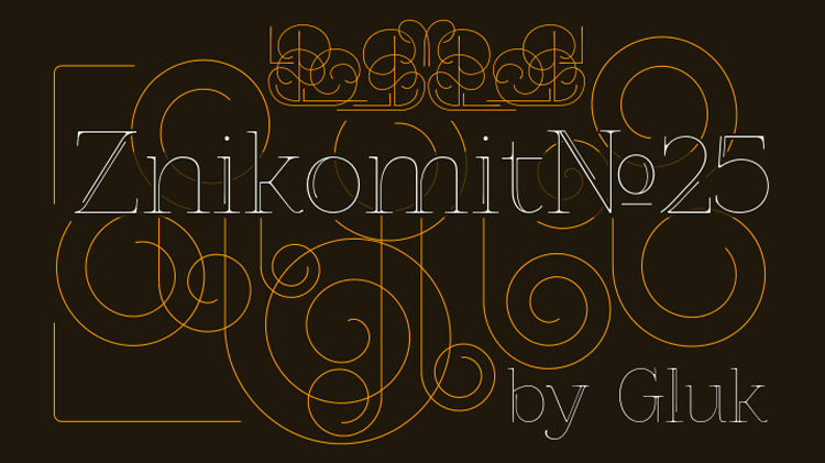 ZnikomitNo25 Free Typeface
