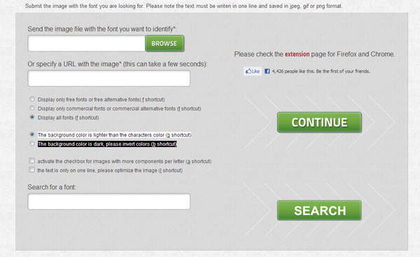 What Font Is image upload