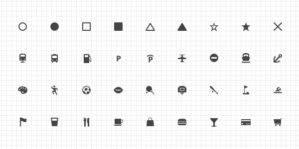 Free Web Cartography Icons