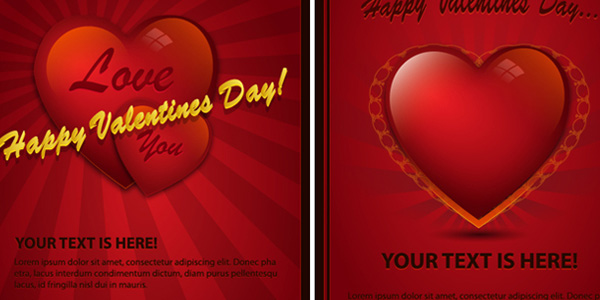 Valentine’s Day Card Vector