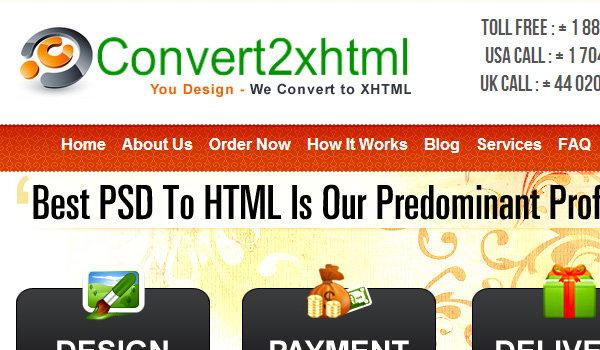 PSD to HTML