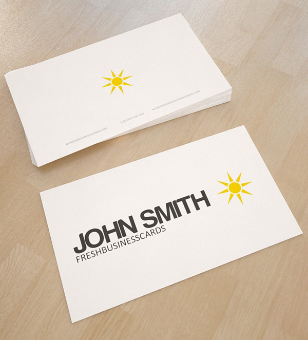 Minimal star business card template