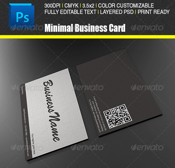 Black and white with QR code