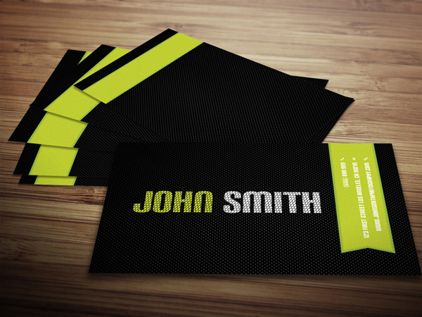 Carbon business card template