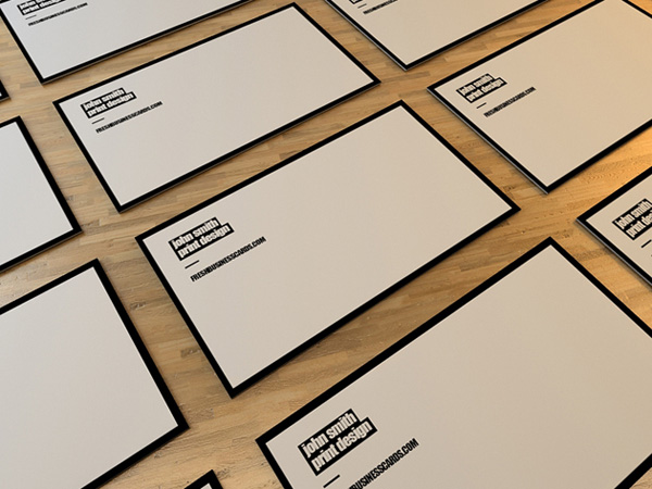Minimal template with black margin