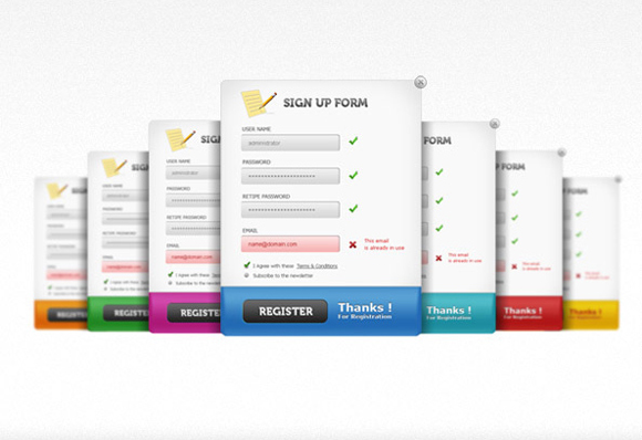 Free PSD Login Forms