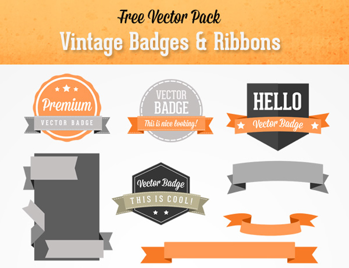 Vintage Badges and Ribbons