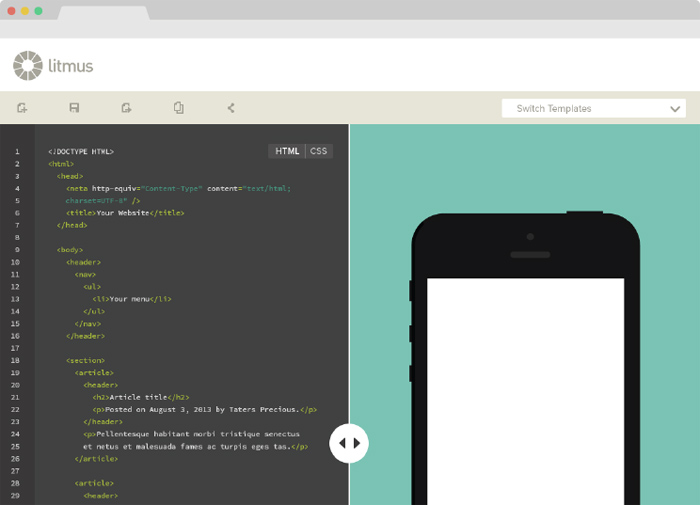 Litmus for Responsive Emails