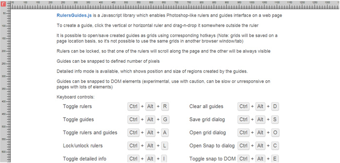Rulers Guides JS
