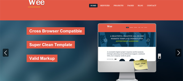 Wee HTML Template