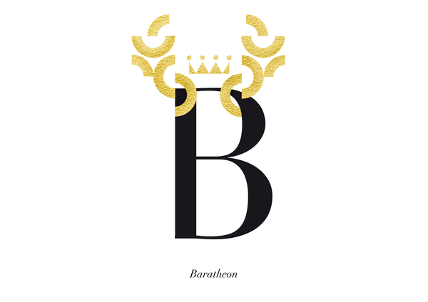 Game of Thrones Typographic Heraldry