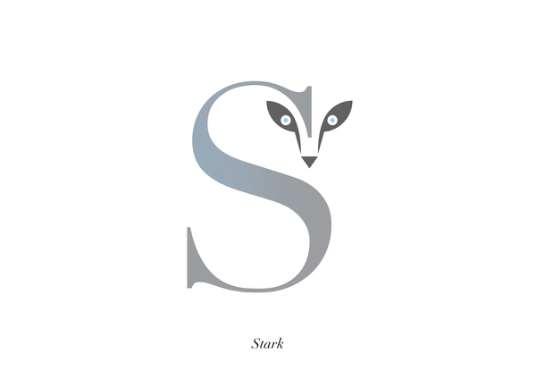 Game of Thrones Typographic Heraldry