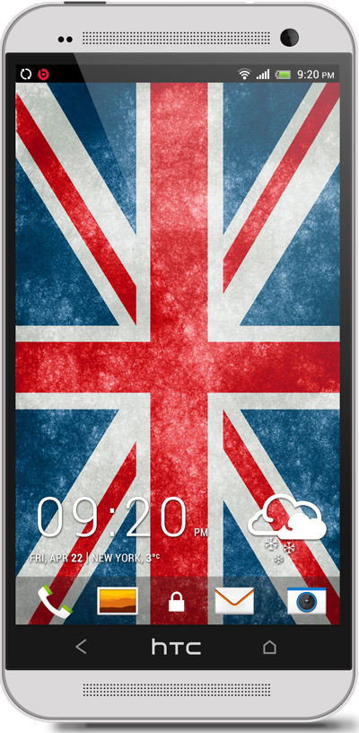 England Flag HTC One Wallpaper