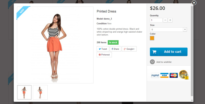 PrestaShop Quick View
