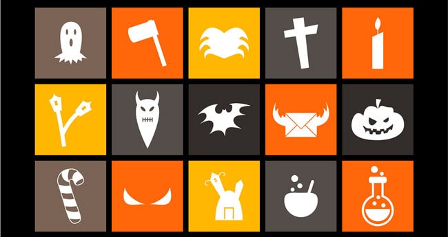 2. ess kay halloween icon set