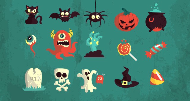 3. 005-happy-halloween-terror-elements-vector-flat-scary-hollydays