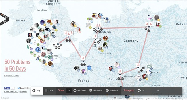 inspiration-interactive maps|Solve 50 problems in 50 days