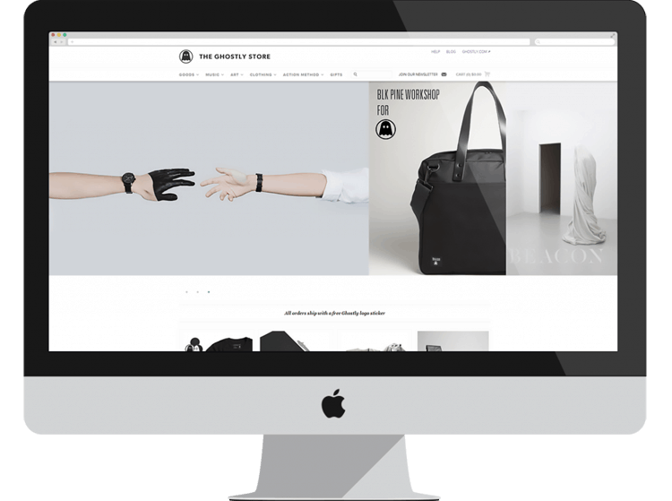 ghostly e-commerce designs