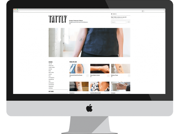 tatttly e-commerce designs